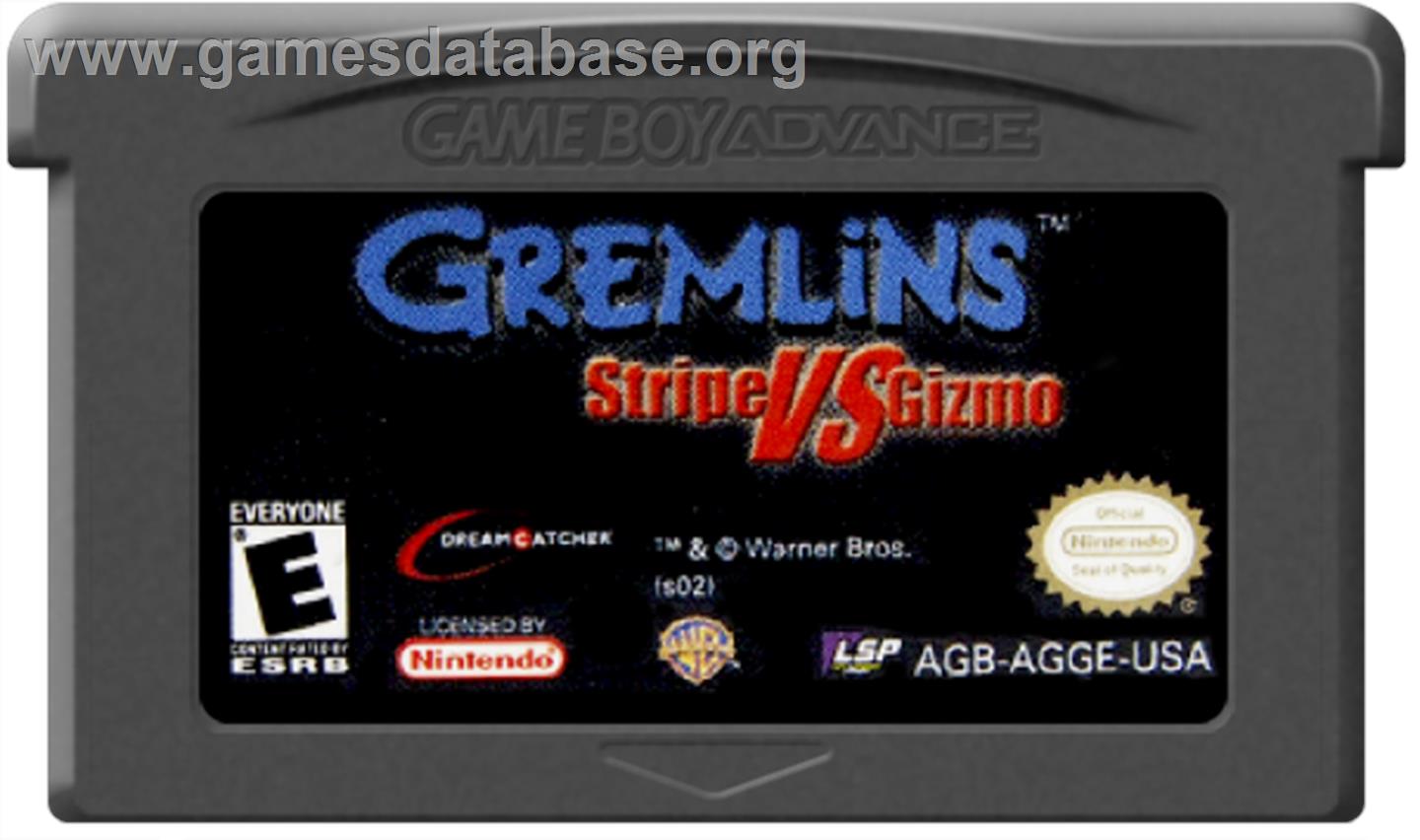 Gremlins: Stripe Vs. Gizmo - Nintendo Game Boy Advance - Artwork - Cartridge