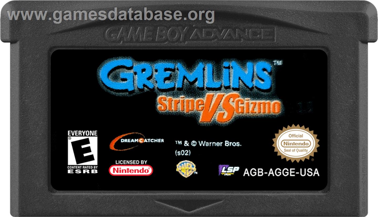 Gremlins - Stripe Vs Gizmo - Nintendo Game Boy Advance - Artwork - Cartridge