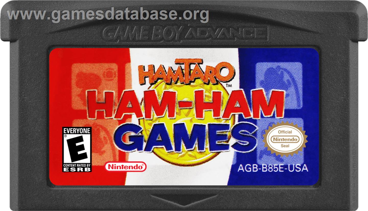 Hamtaro - Ham-ham Games - Nintendo Game Boy Advance - Artwork - Cartridge