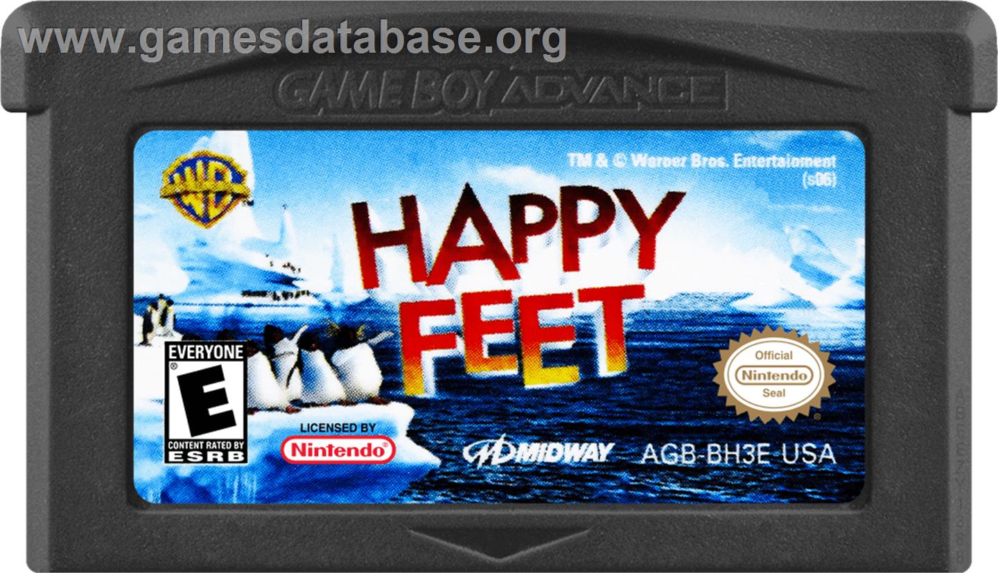 Happy Feet - Nintendo Game Boy Advance - Artwork - Cartridge