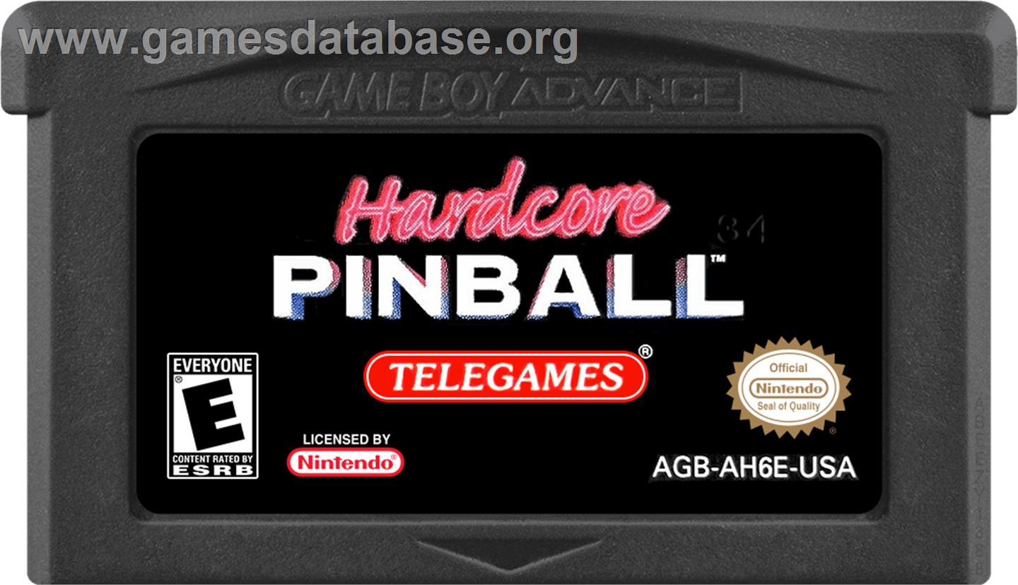 Hardcore Pinball - Nintendo Game Boy Advance - Artwork - Cartridge