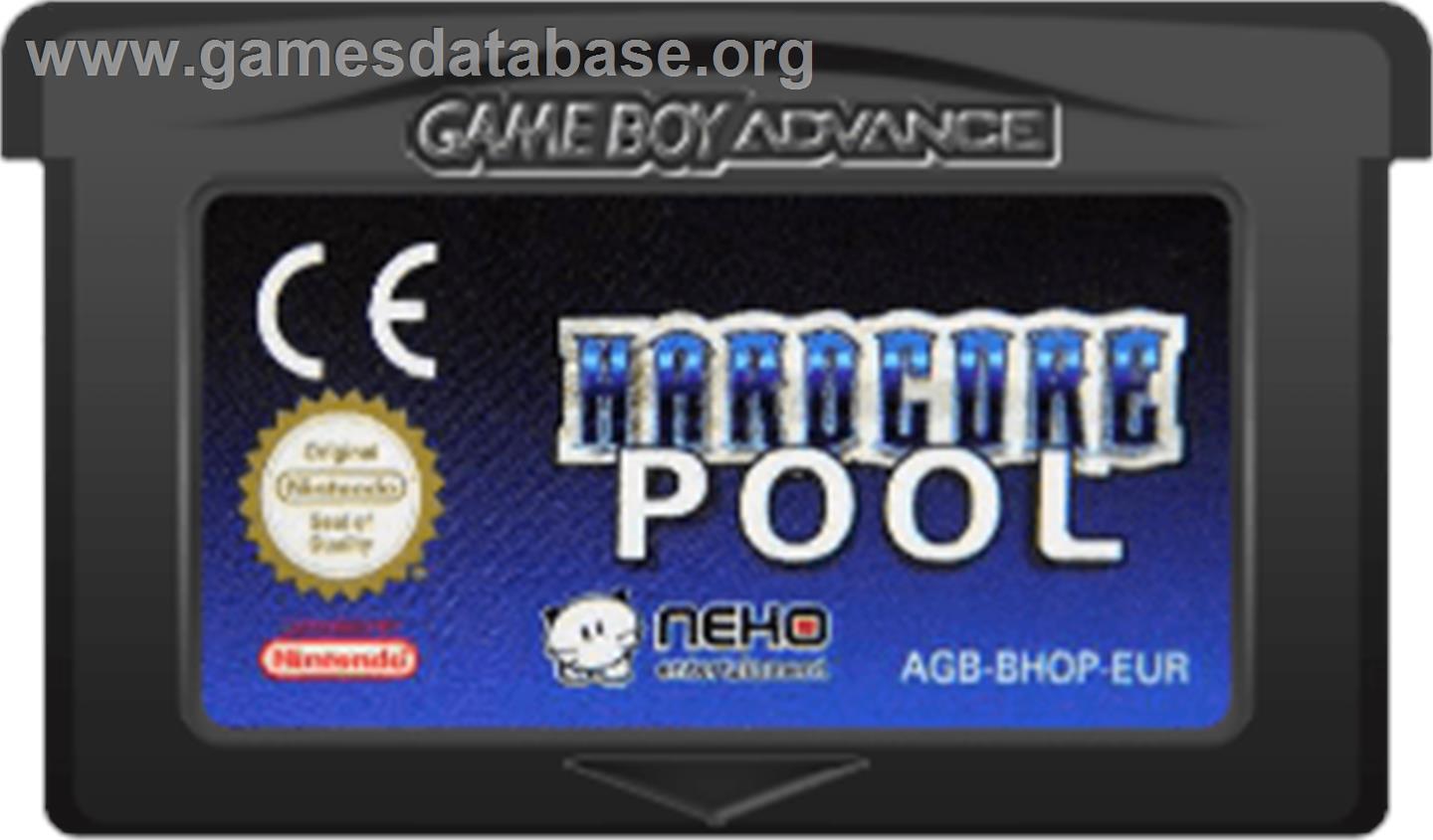 Hardcore Pool - Nintendo Game Boy Advance - Artwork - Cartridge