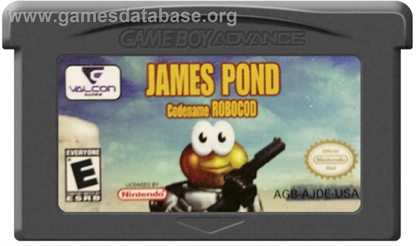 James Pond 2: Codename: RoboCod - Nintendo Game Boy Advance - Artwork - Cartridge