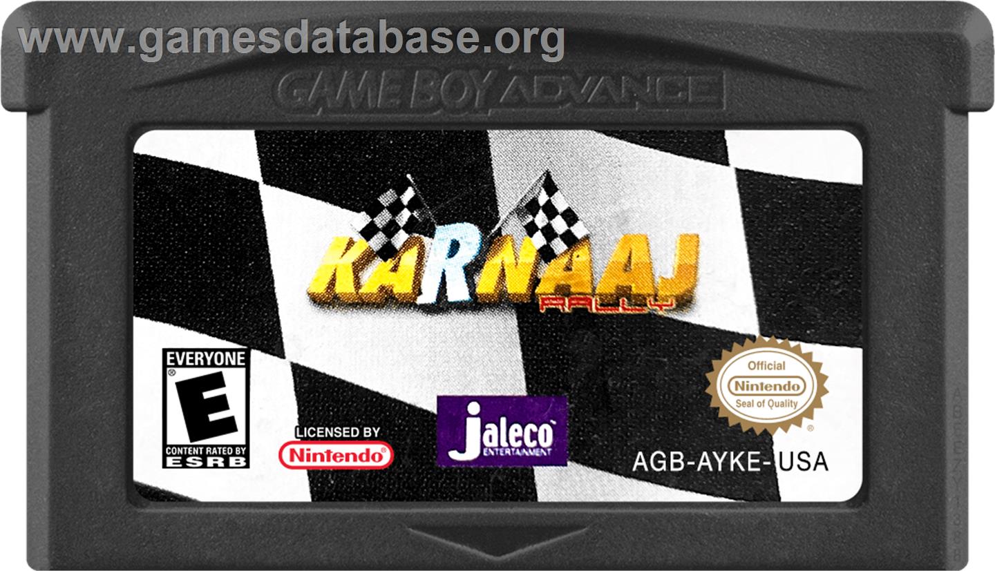 Karnaaj Rally - Nintendo Game Boy Advance - Artwork - Cartridge