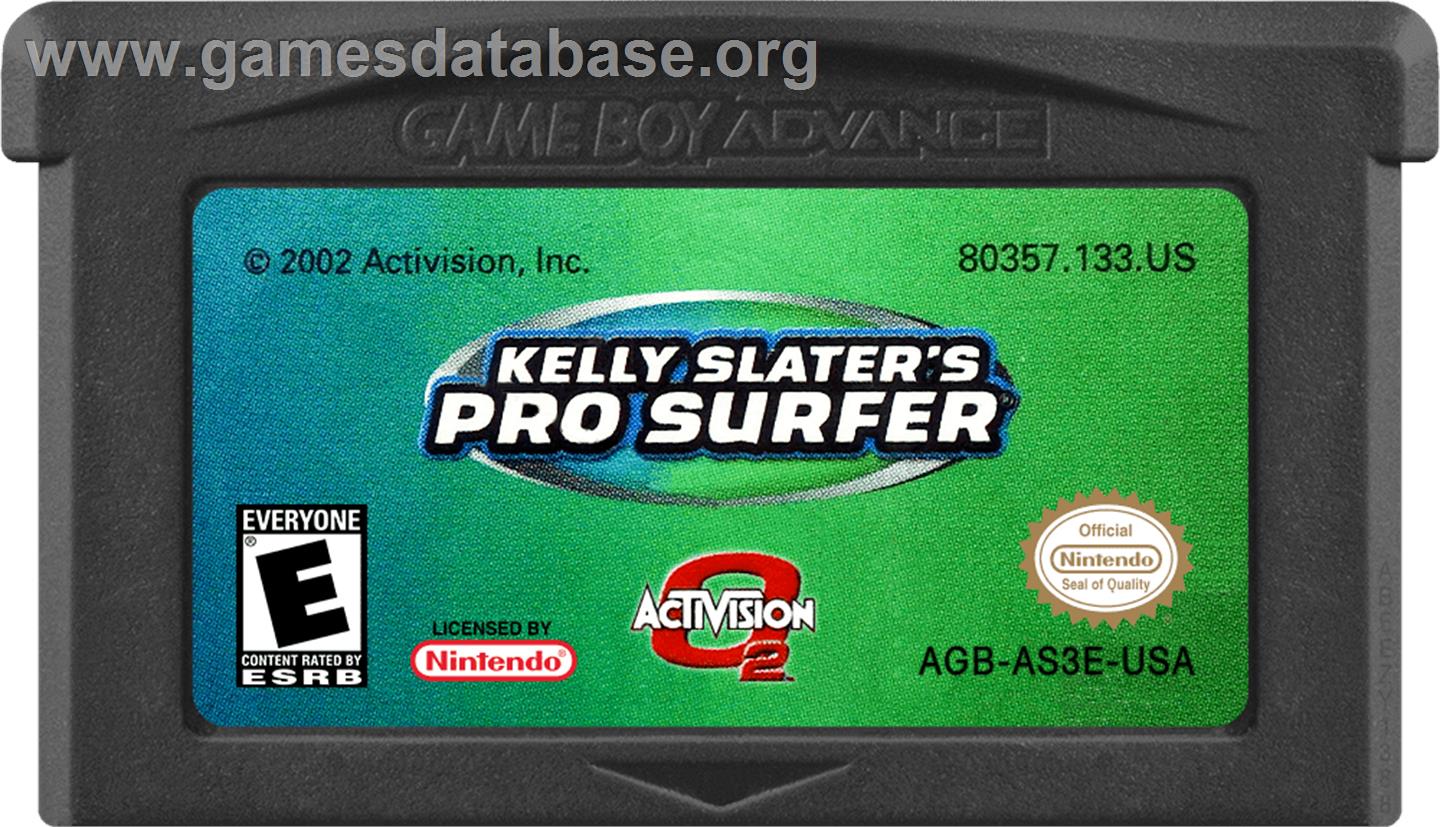 Kelly Slater's Pro Surfer - Nintendo Game Boy Advance - Artwork - Cartridge