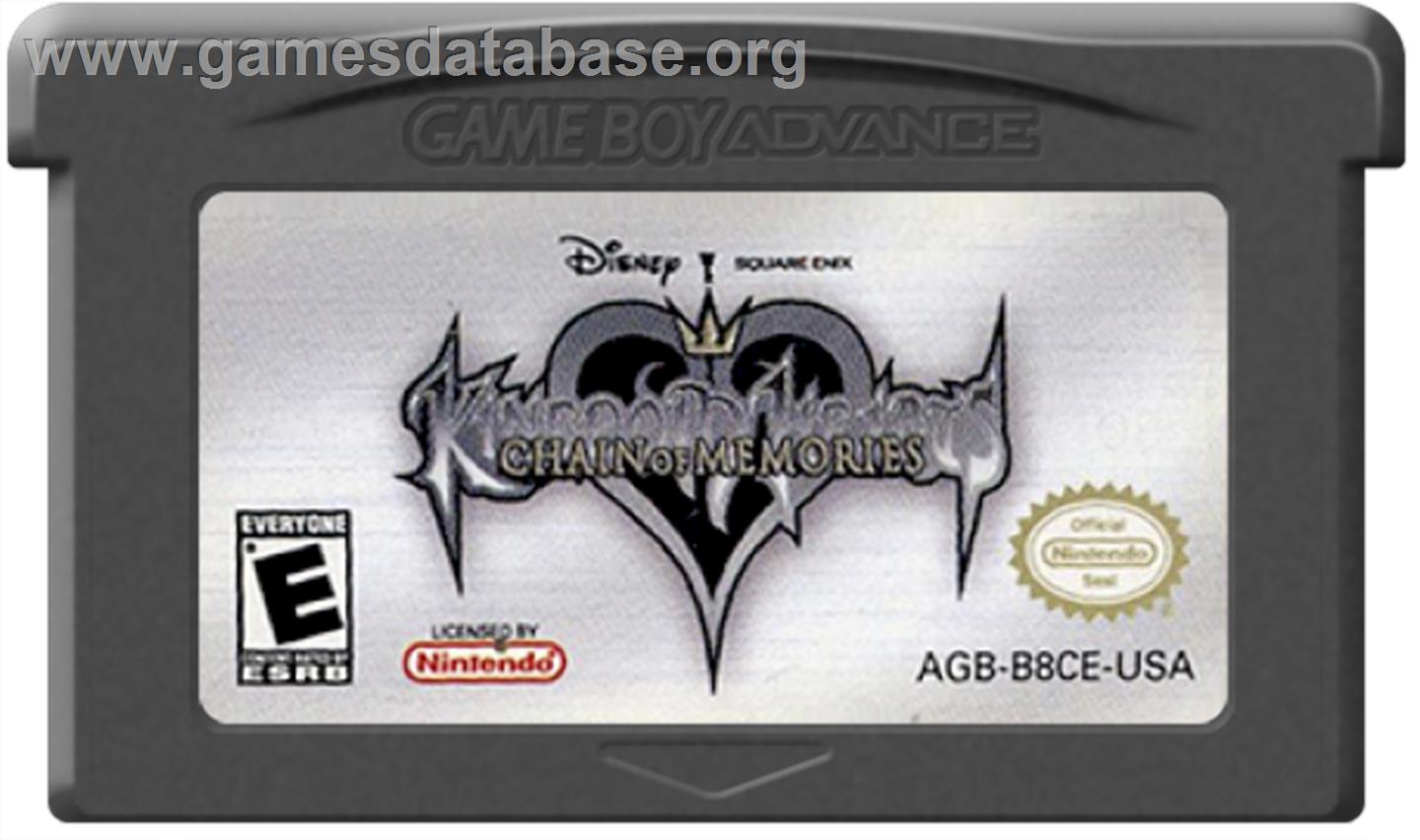 Kingdom Hearts: Chain of Memories - Nintendo Game Boy Advance - Artwork - Cartridge