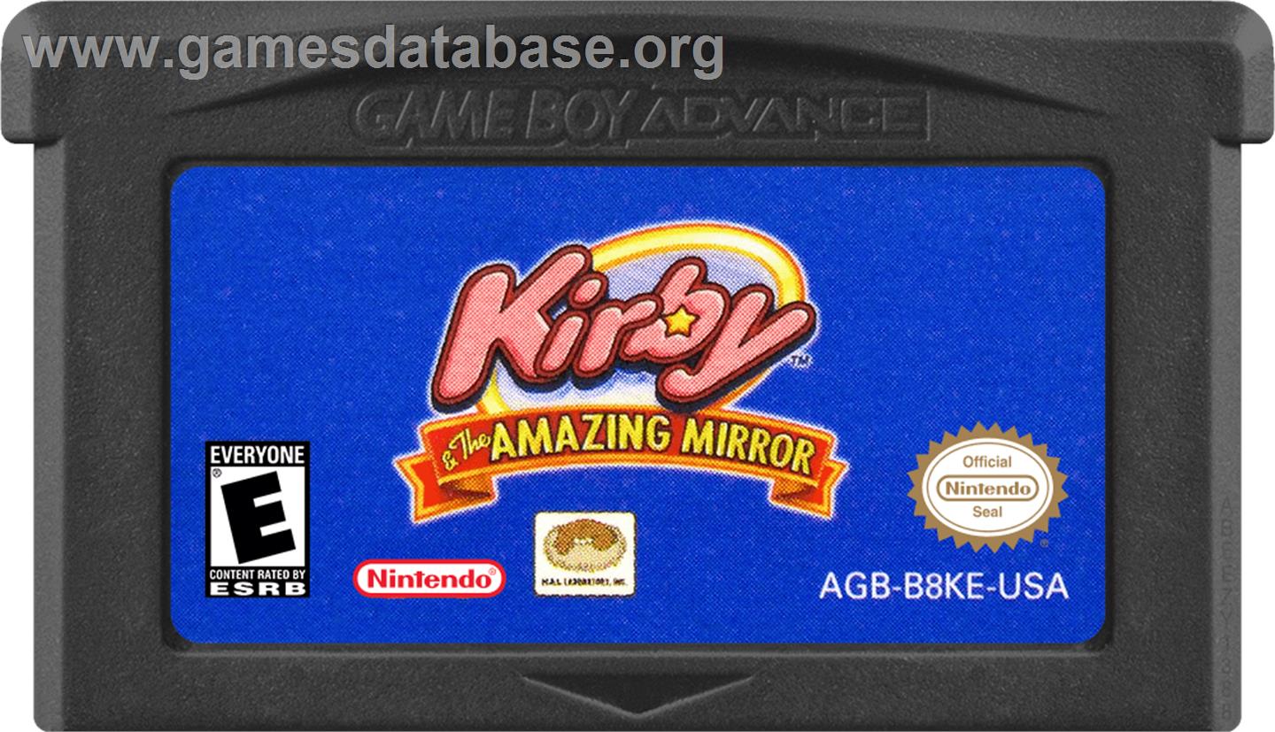 Kirby And The Amazing Mirror - Nintendo Game Boy Advance - Artwork - Cartridge
