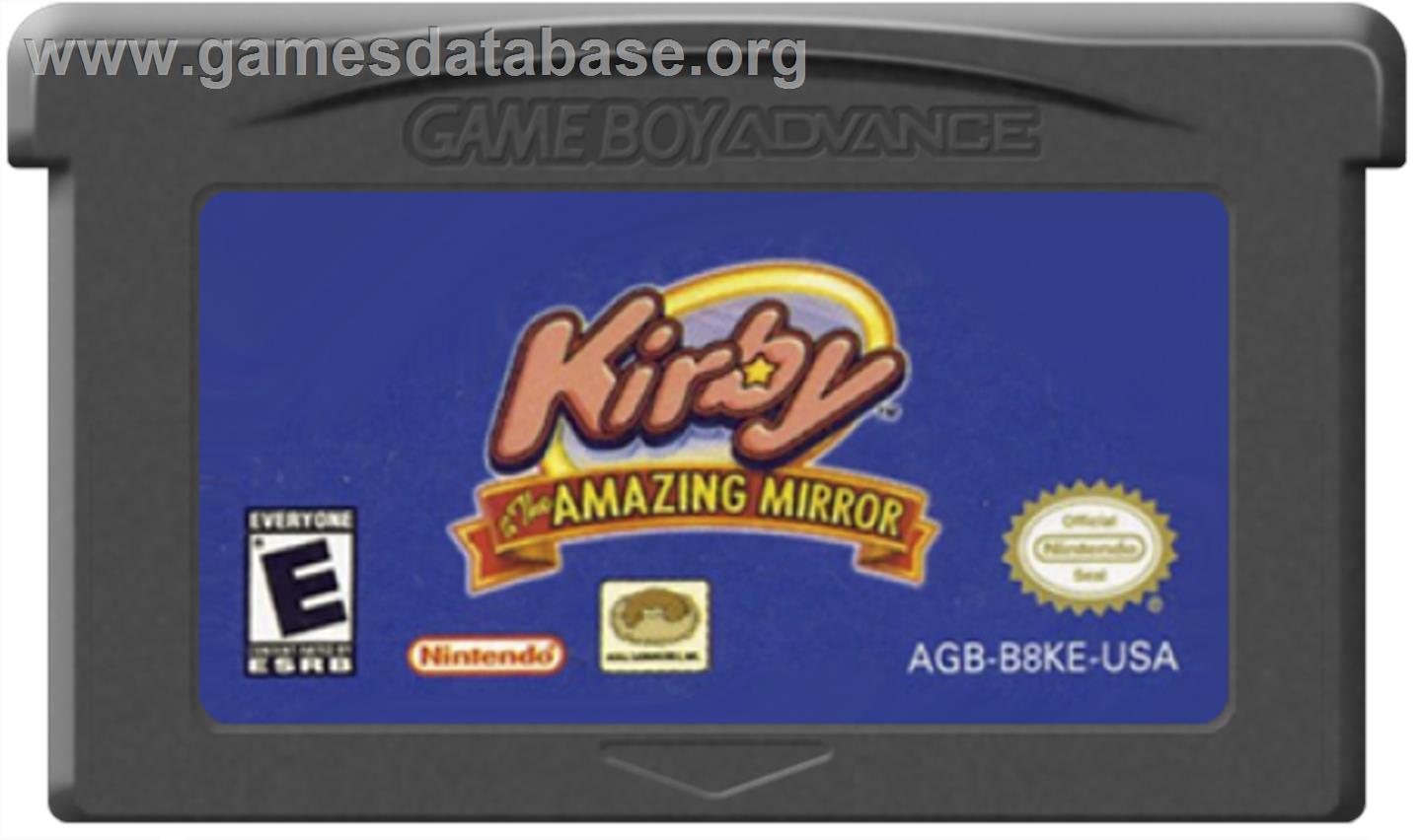 Kirby and the Amazing Mirror - Nintendo Game Boy Advance - Artwork - Cartridge