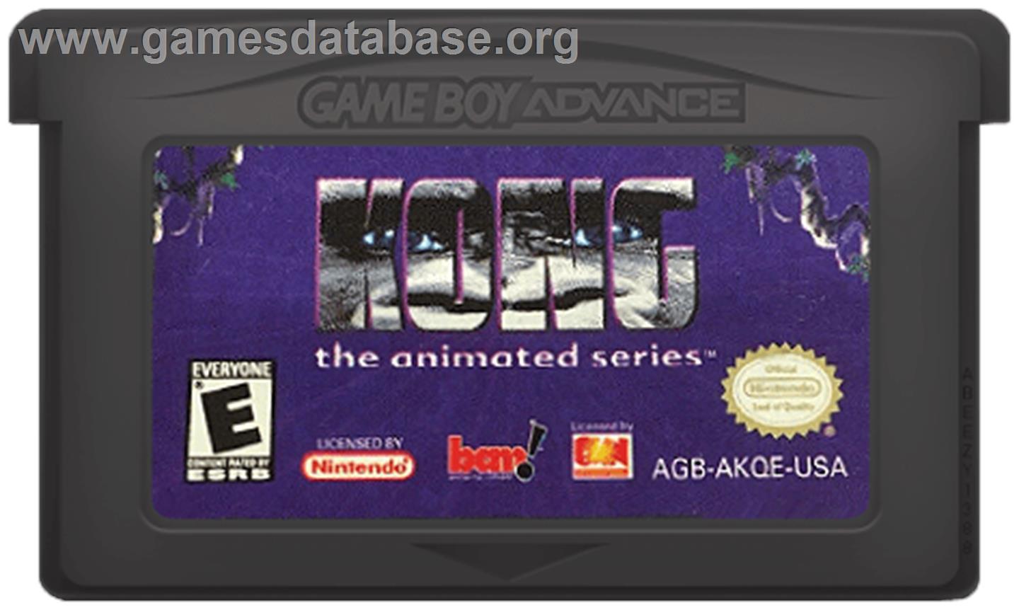 Kong - King In Atlantis - Nintendo Game Boy Advance - Artwork - Cartridge
