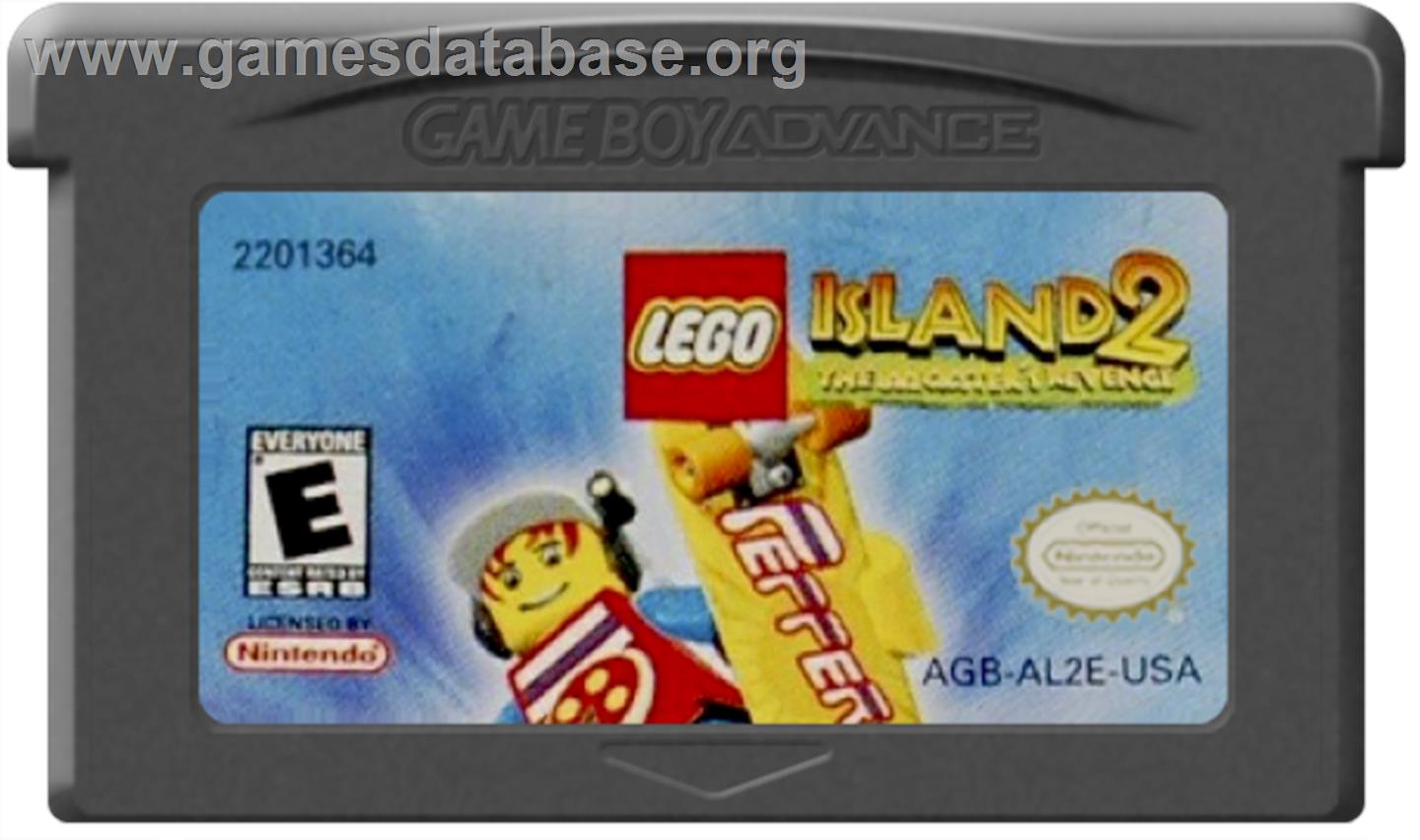 LEGO Island 2: The Brickster's Revenge - Nintendo Game Boy Advance - Artwork - Cartridge