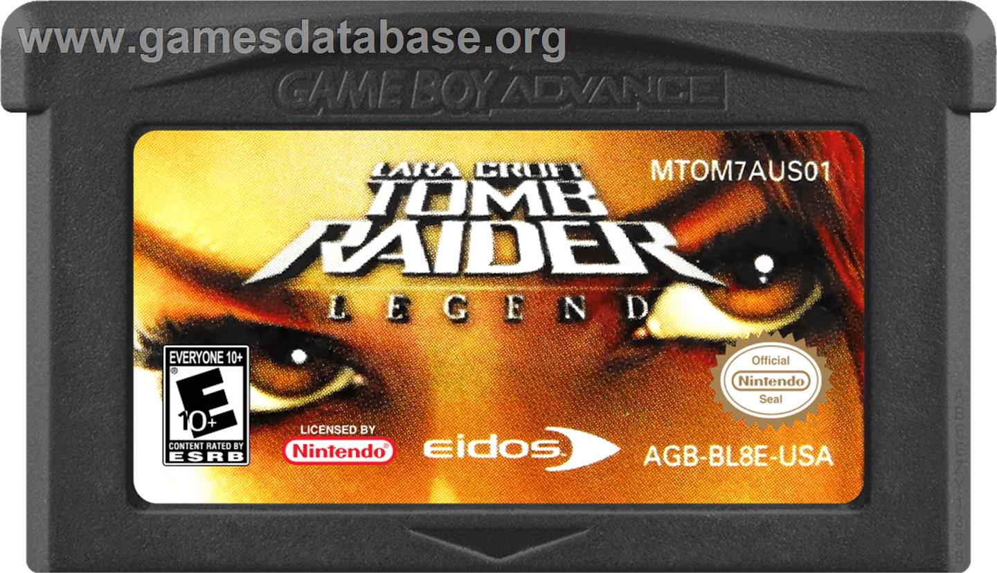 Lara Croft Tomb Raider - Legend - Nintendo Game Boy Advance - Artwork - Cartridge