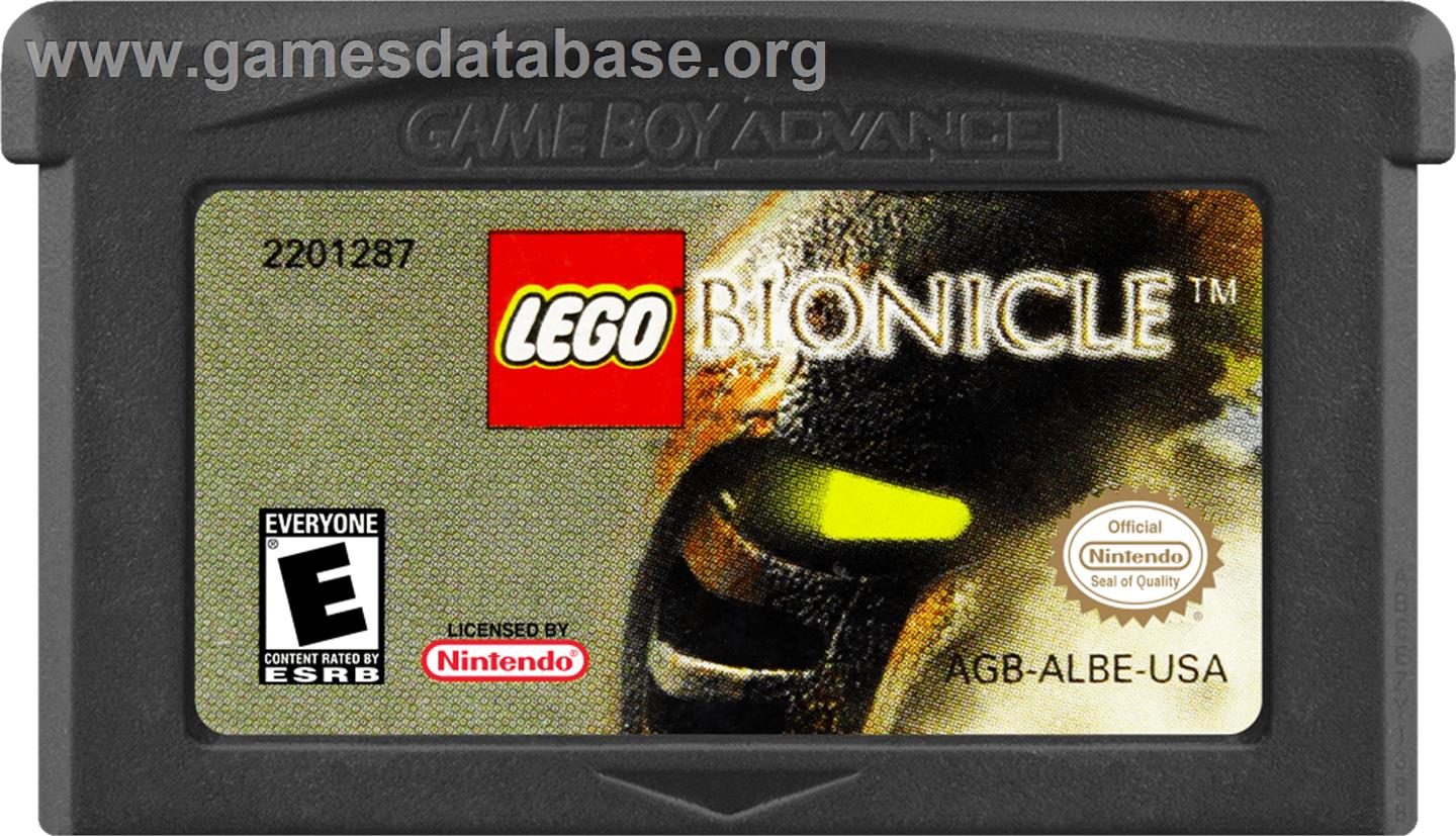 Lego Bionicle - Nintendo Game Boy Advance - Artwork - Cartridge