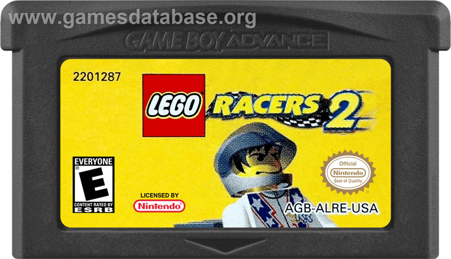 Lego Racers 2 - Nintendo Game Boy Advance - Artwork - Cartridge