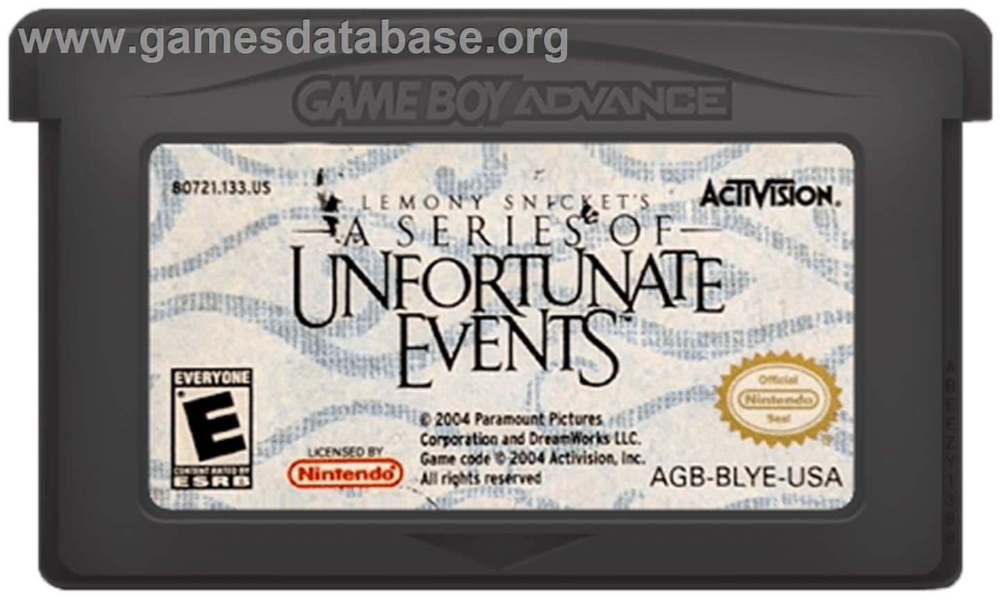 Lemony Snicket's A Series of Unfortunate Events - Nintendo Game Boy Advance - Artwork - Cartridge