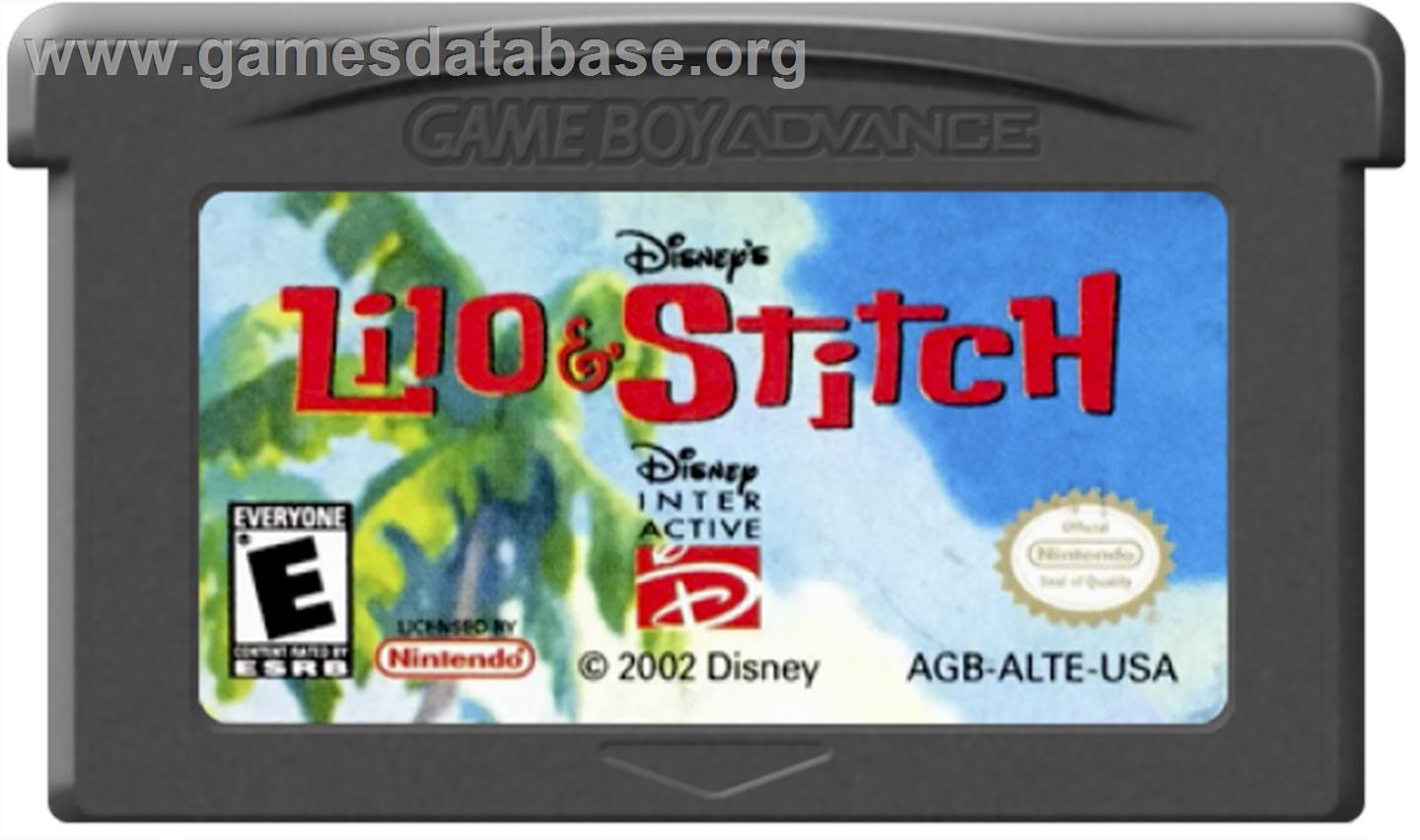 Lilo & Stitch - Nintendo Game Boy Advance - Artwork - Cartridge