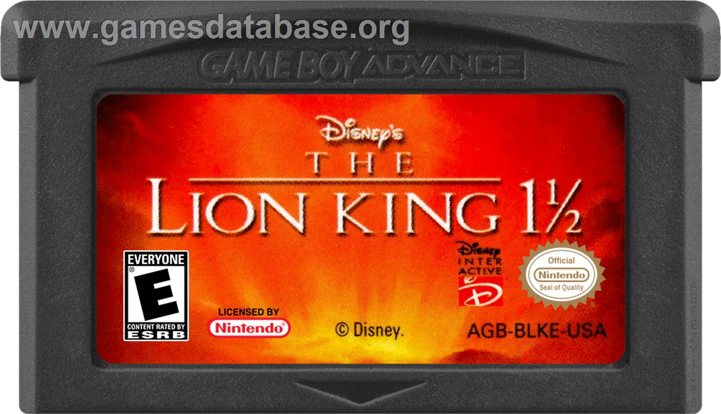 Lion King ,The - Nintendo Game Boy Advance - Artwork - Cartridge