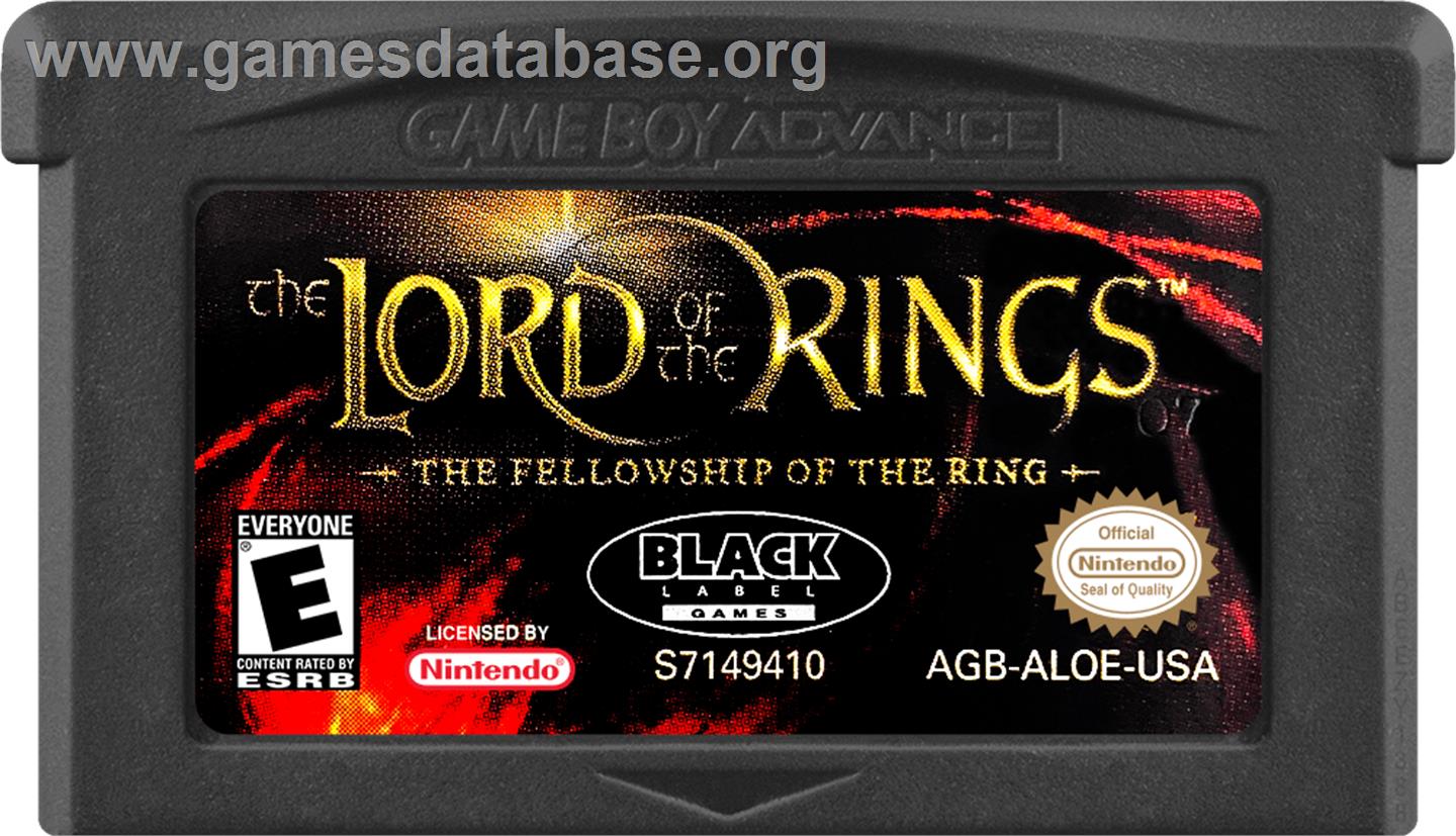 Lord Of The Rings, The - The Fellowship Of The Ring - Nintendo Game Boy Advance - Artwork - Cartridge