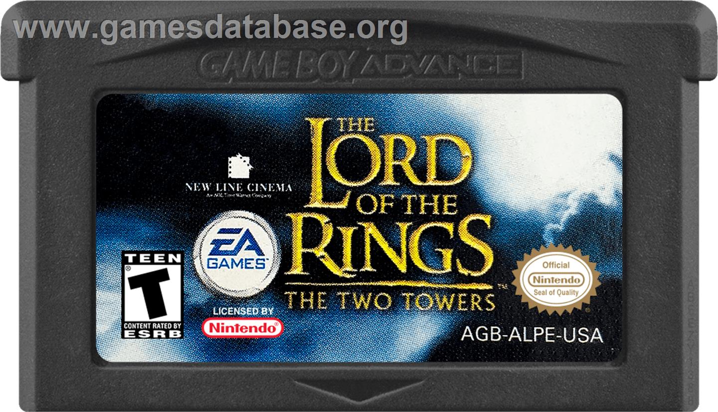 Lord Of The Rings, The - The Two Towers - Nintendo Game Boy Advance - Artwork - Cartridge