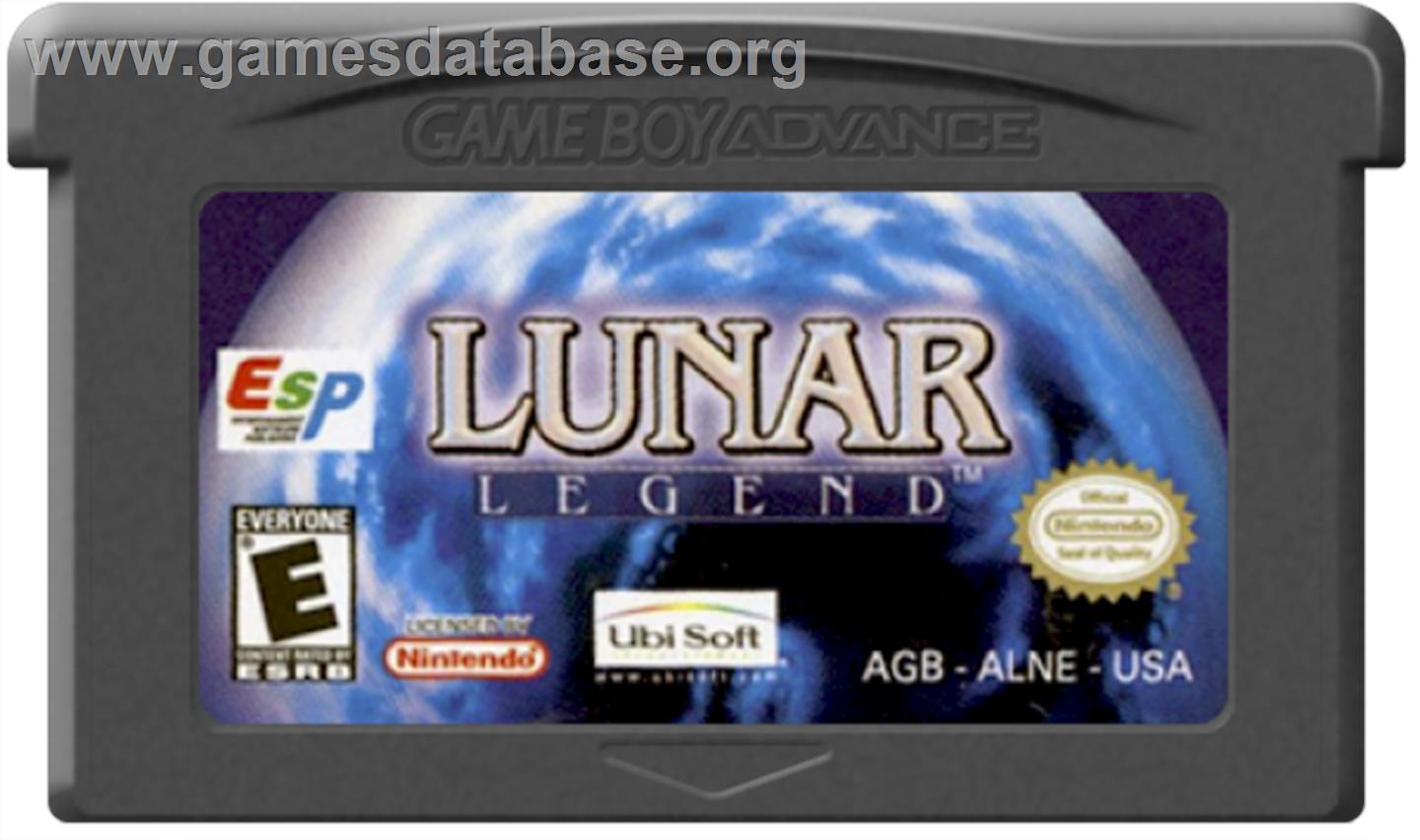 Lunar Legend - Nintendo Game Boy Advance - Artwork - Cartridge