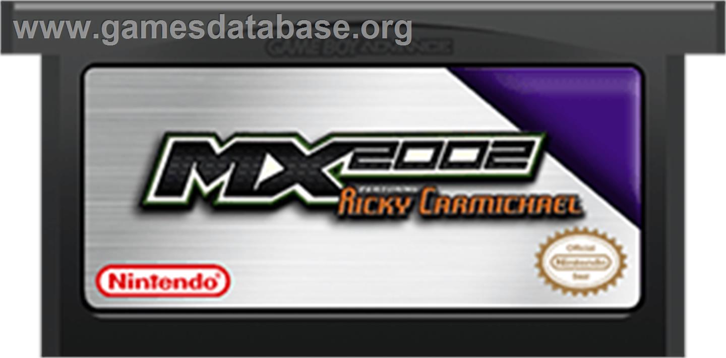 MX 2002 featuring Ricky Carmichael - Nintendo Game Boy Advance - Artwork - Cartridge