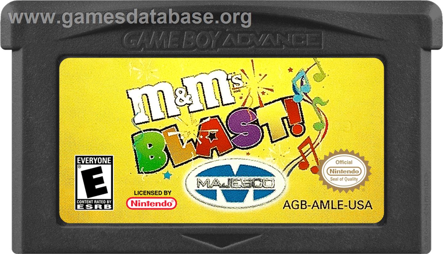 M And M's - Blast! - Nintendo Game Boy Advance - Artwork - Cartridge