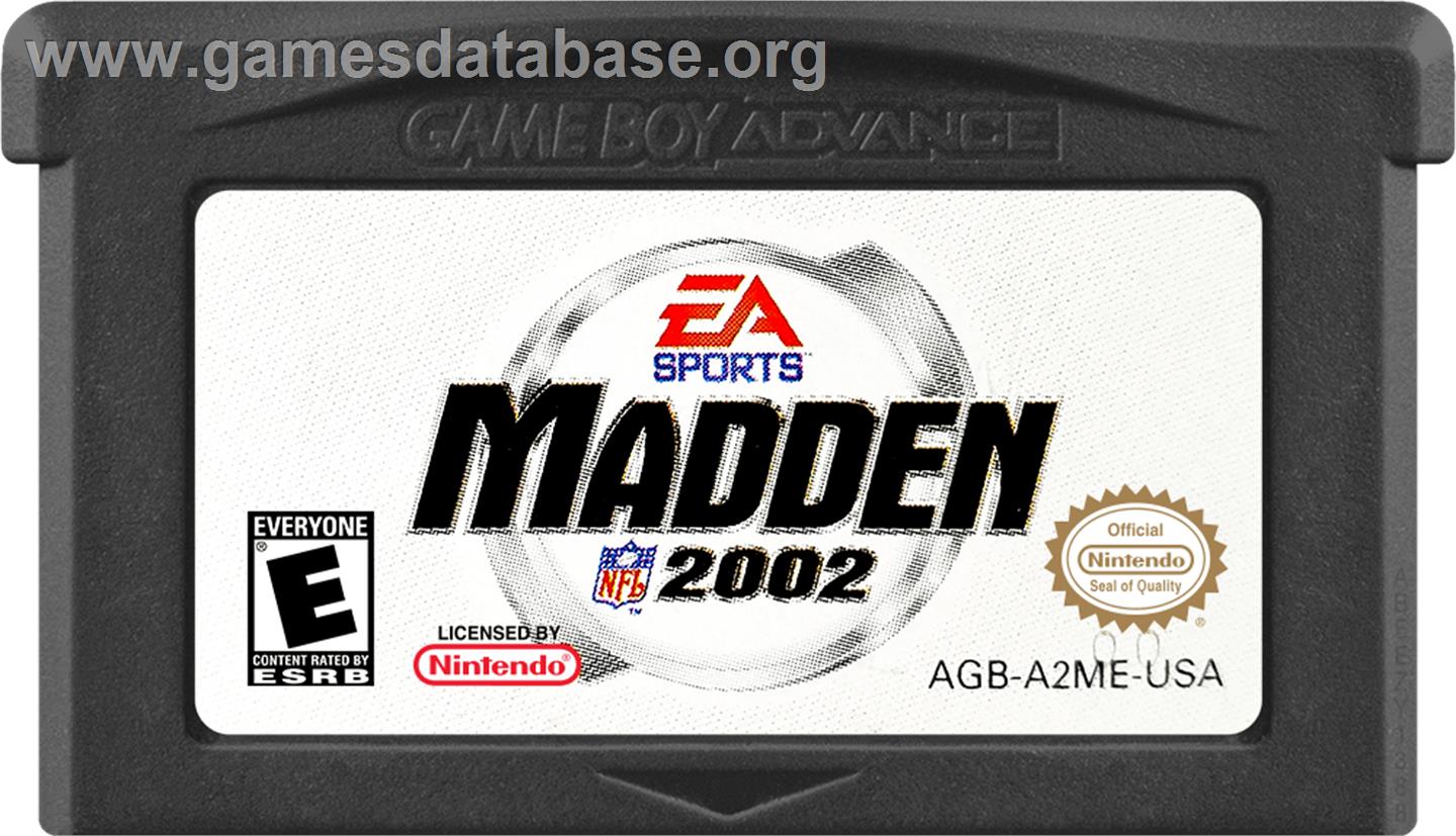 Madden Nfl 2002 - Nintendo Game Boy Advance - Artwork - Cartridge