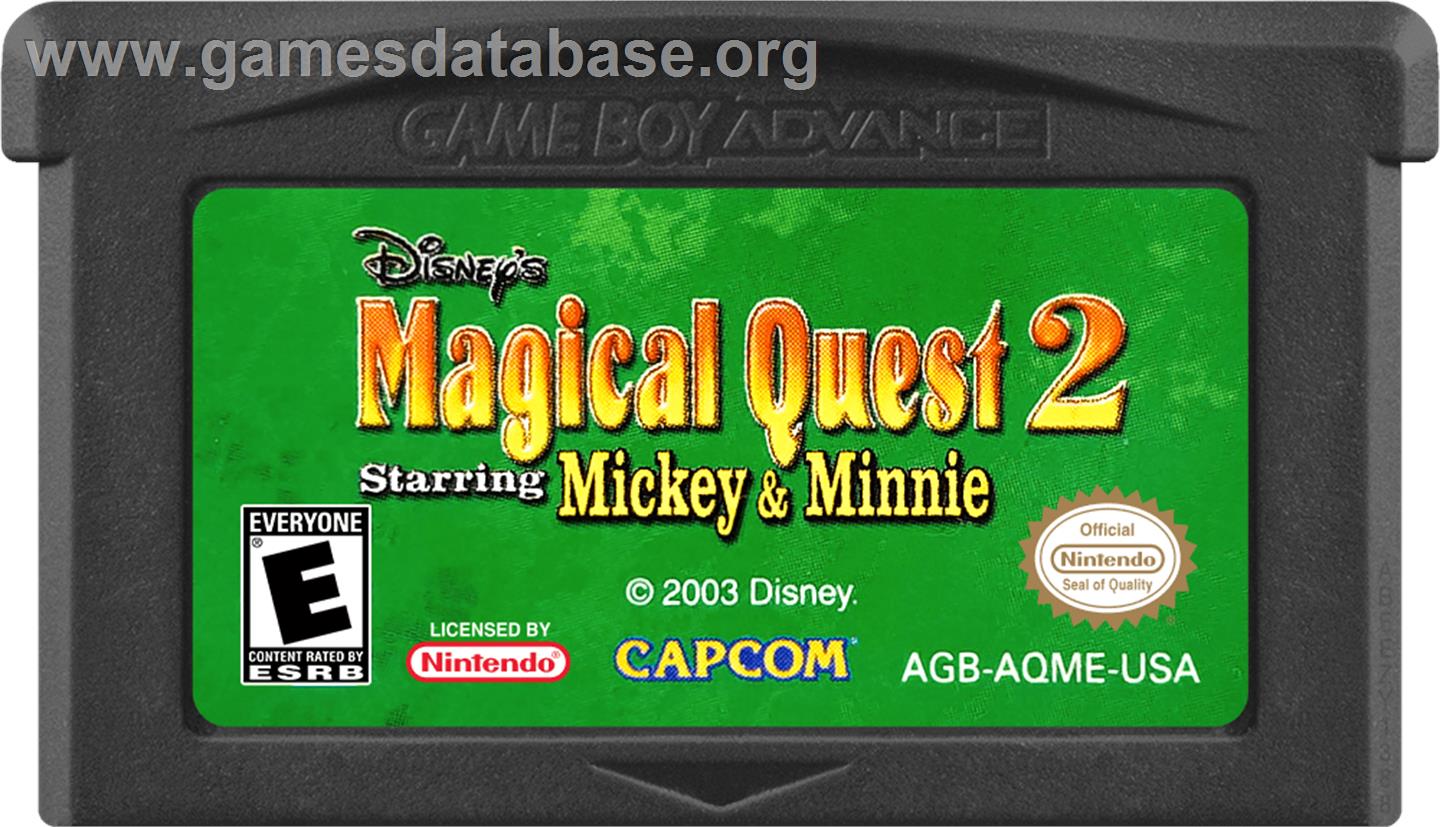 Magical Quest 2 Starring Mickey And Minnie - Nintendo Game Boy Advance - Artwork - Cartridge