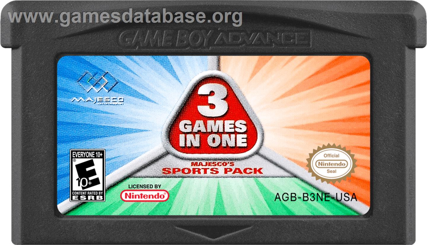 Majesco's Sports Pack - Nintendo Game Boy Advance - Artwork - Cartridge