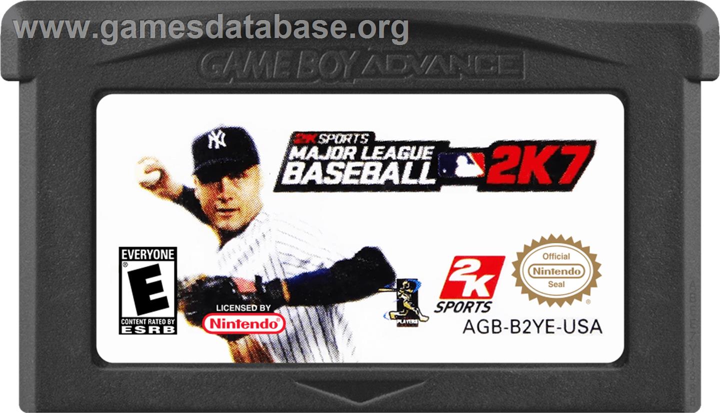 Major League Baseball 2k7 - Nintendo Game Boy Advance - Artwork - Cartridge