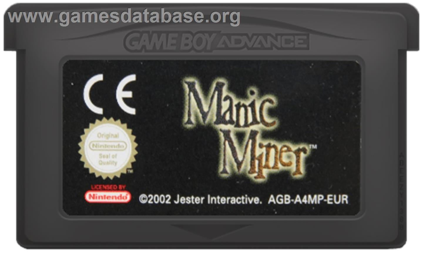 Manic Miner - Nintendo Game Boy Advance - Artwork - Cartridge