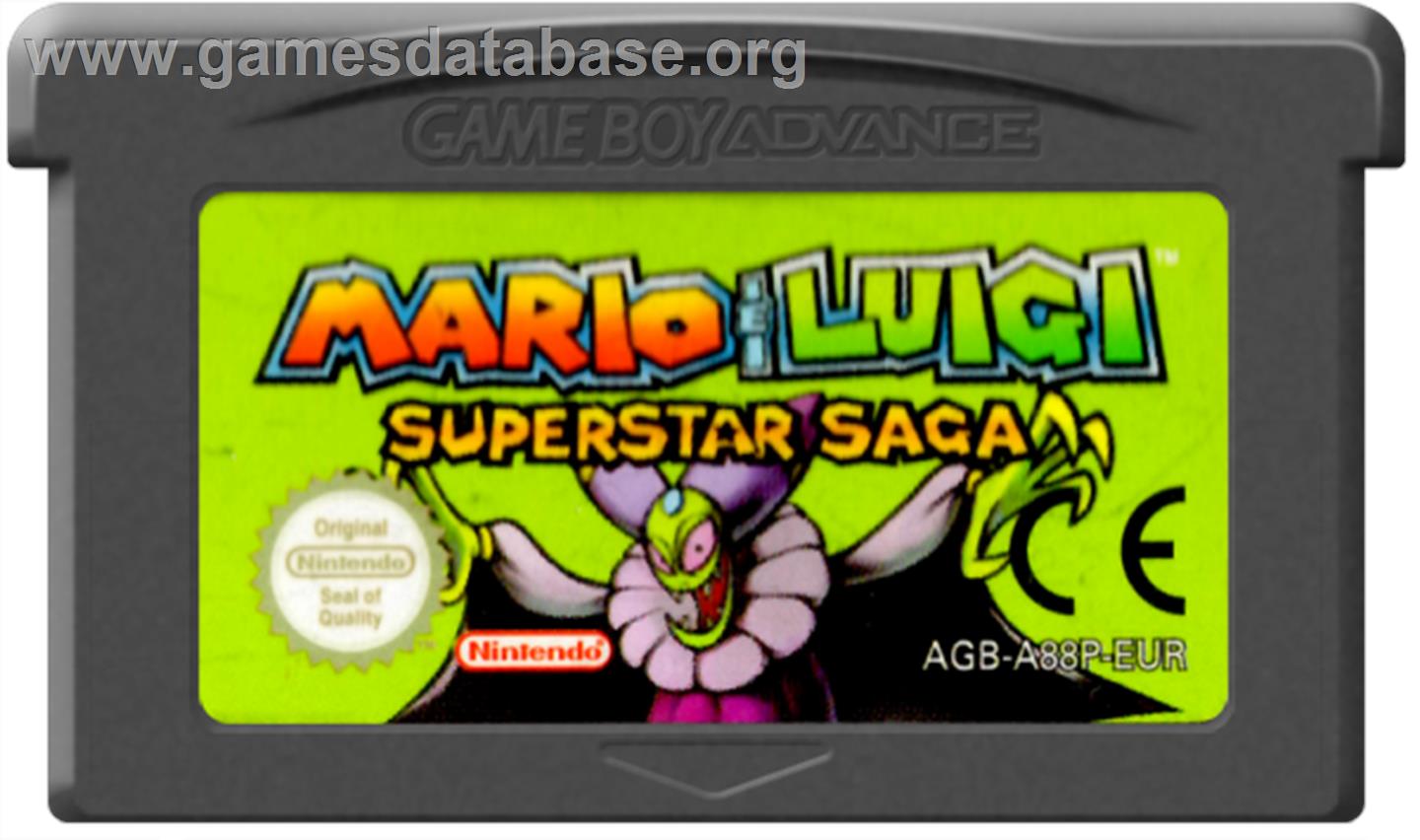 Mario & Luigi: Superstar Saga - Nintendo Game Boy Advance - Artwork - Cartridge