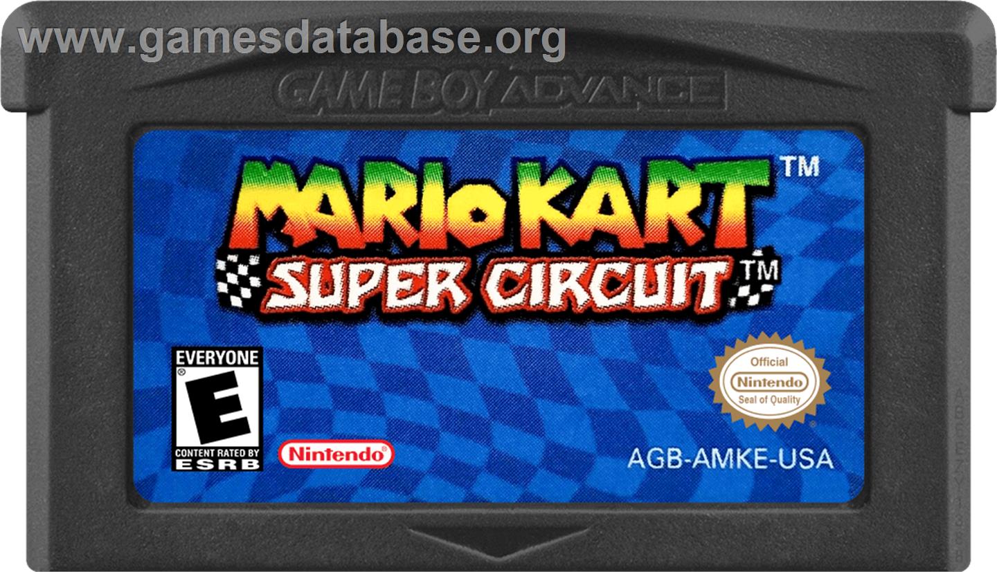 Mario Kart - Super Circuit - Nintendo Game Boy Advance - Artwork - Cartridge