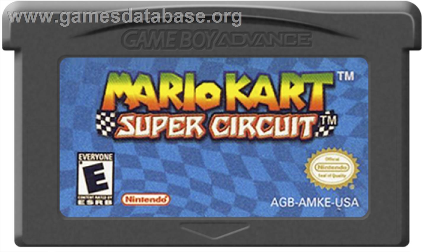 Mario Kart Super Circuit - Nintendo Game Boy Advance - Artwork - Cartridge
