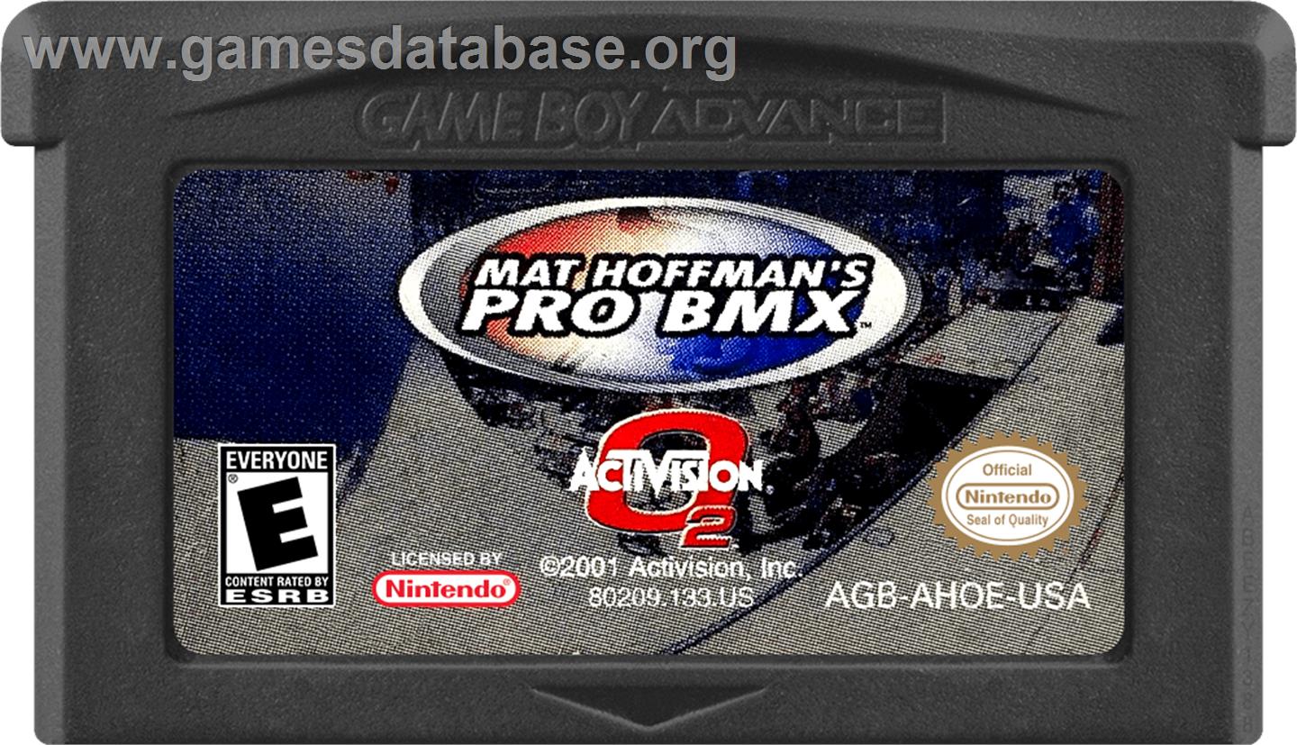 Mat Hoffman's Pro Bmx - Nintendo Game Boy Advance - Artwork - Cartridge