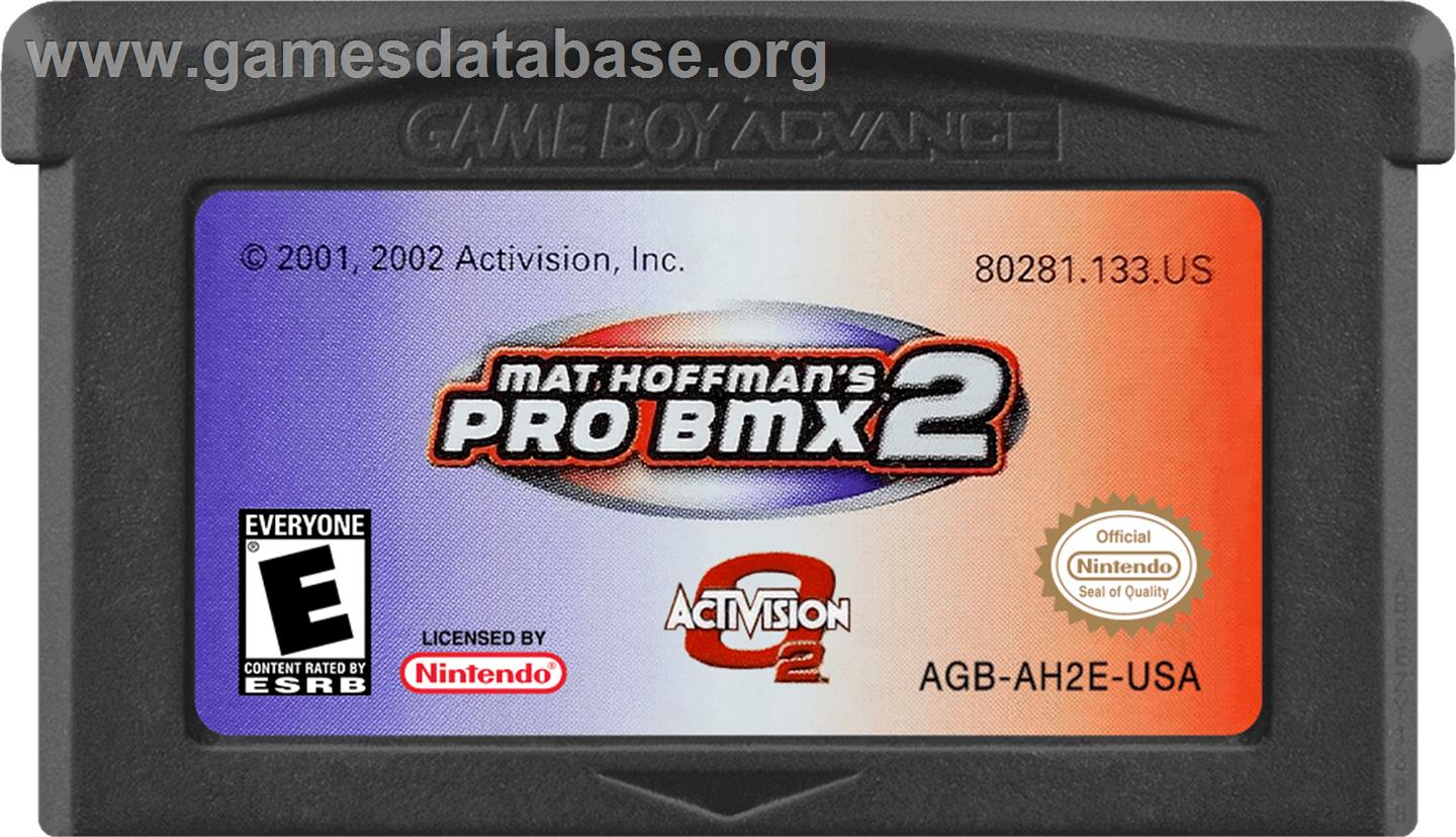 Mat Hoffman's Pro Bmx 2 - Nintendo Game Boy Advance - Artwork - Cartridge