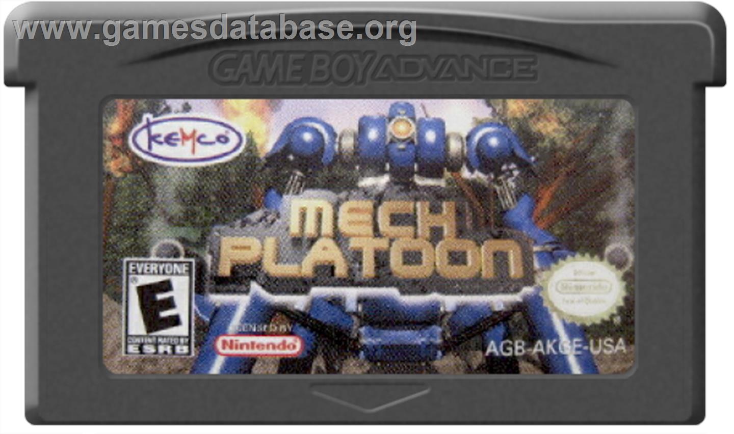 Mech Platoon - Nintendo Game Boy Advance - Artwork - Cartridge