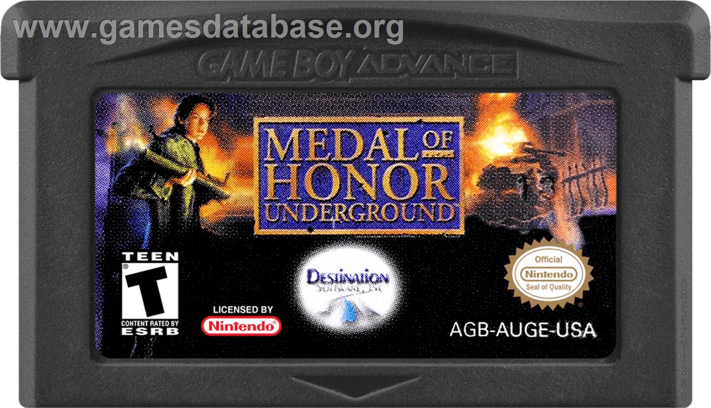 Medal Of Honor - Underground - Nintendo Game Boy Advance - Artwork - Cartridge