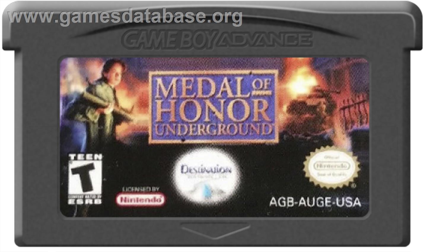 Medal of Honor: Underground - Nintendo Game Boy Advance - Artwork - Cartridge