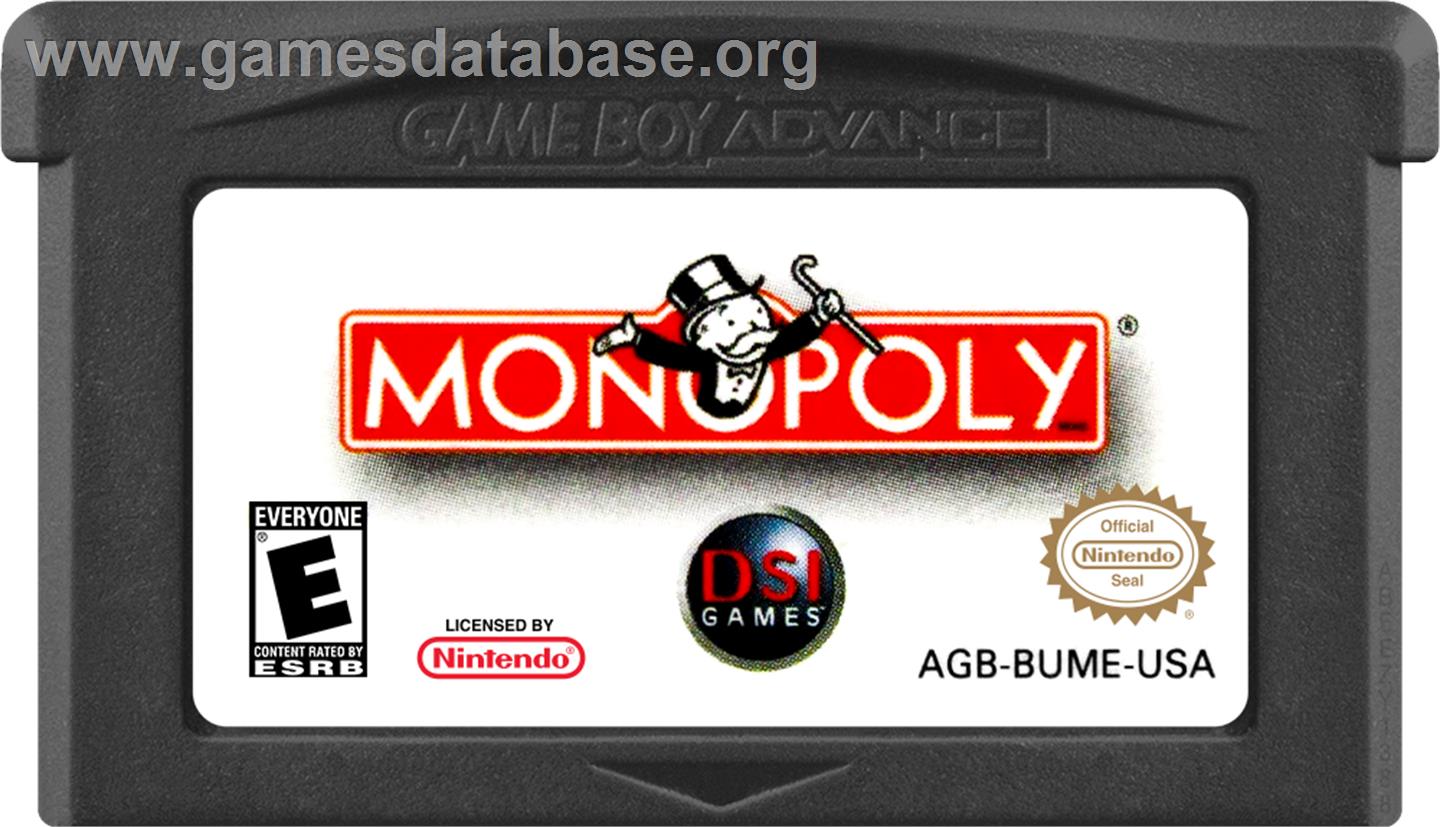 Monopoly - Nintendo Game Boy Advance - Artwork - Cartridge