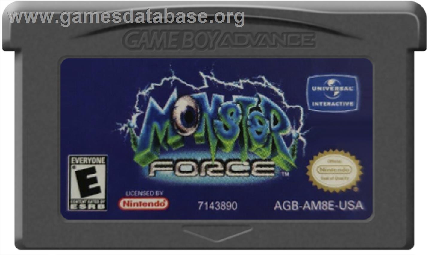 Monster Force - Nintendo Game Boy Advance - Artwork - Cartridge