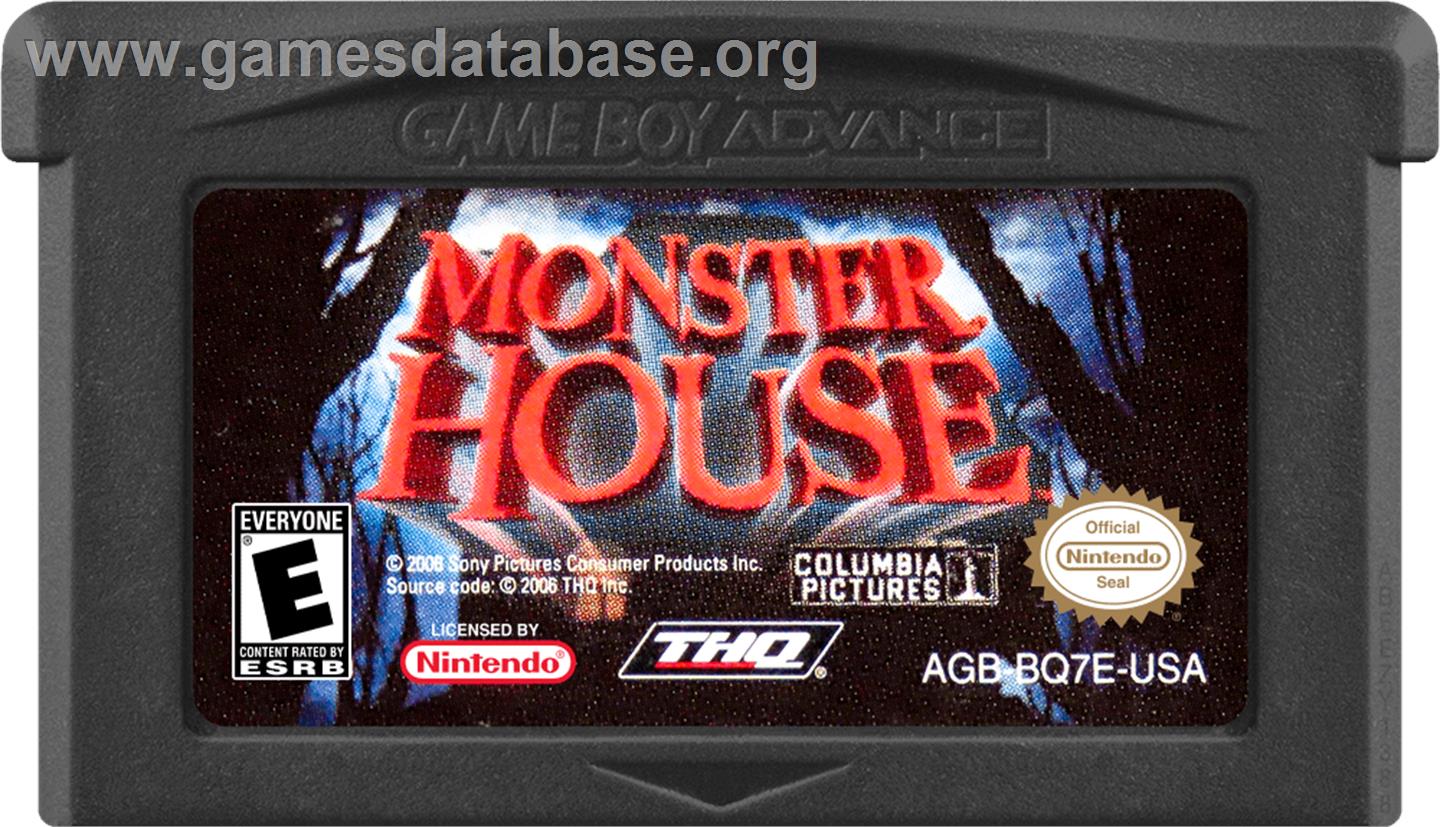 Monster House - Nintendo Game Boy Advance - Artwork - Cartridge