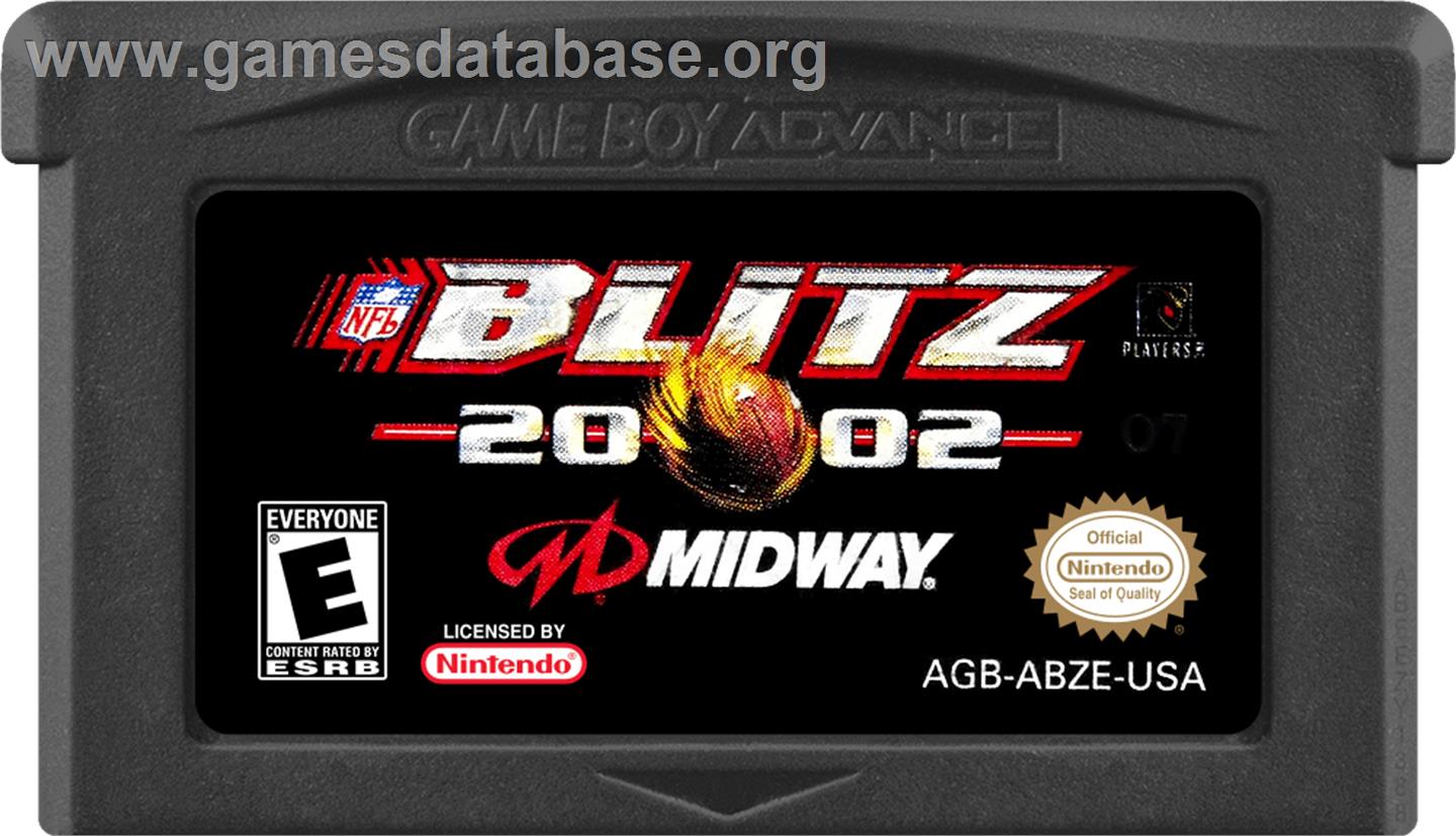NFL Blitz 20-02 - Nintendo Game Boy Advance - Artwork - Cartridge