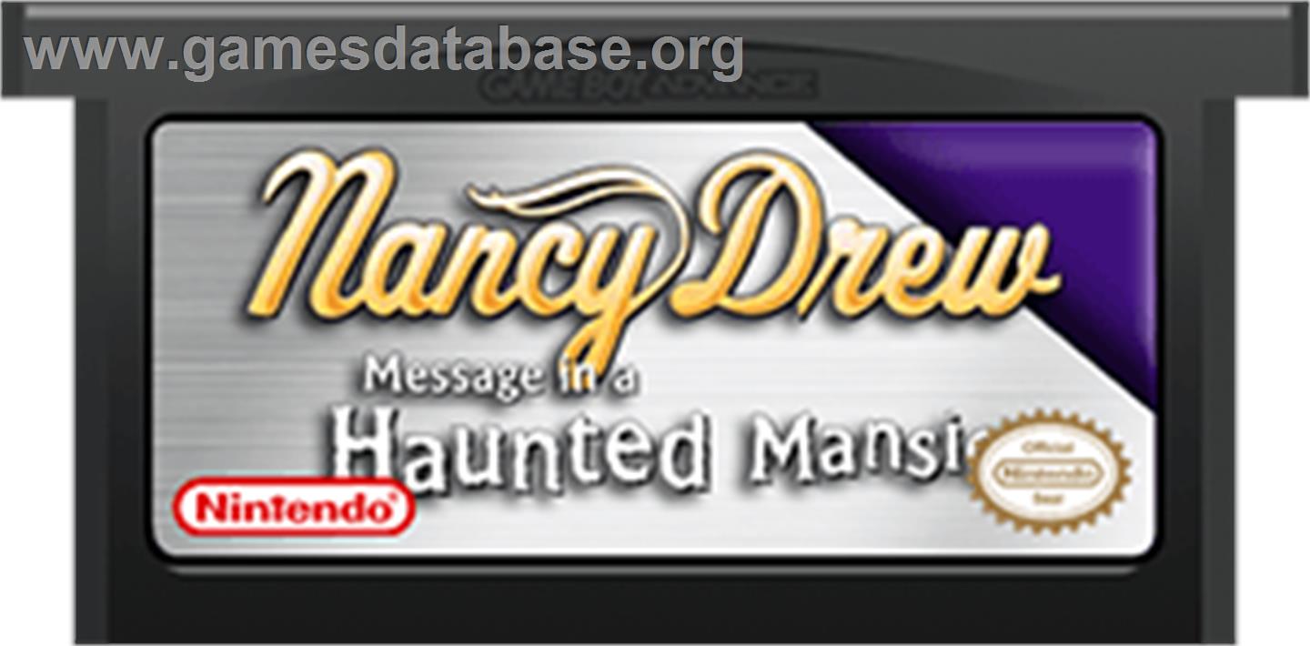 Nancy Drew: Message in a Haunted Mansion - Nintendo Game Boy Advance - Artwork - Cartridge