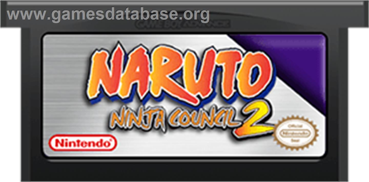 Naruto: Ninja Council 2 - Nintendo Game Boy Advance - Artwork - Cartridge