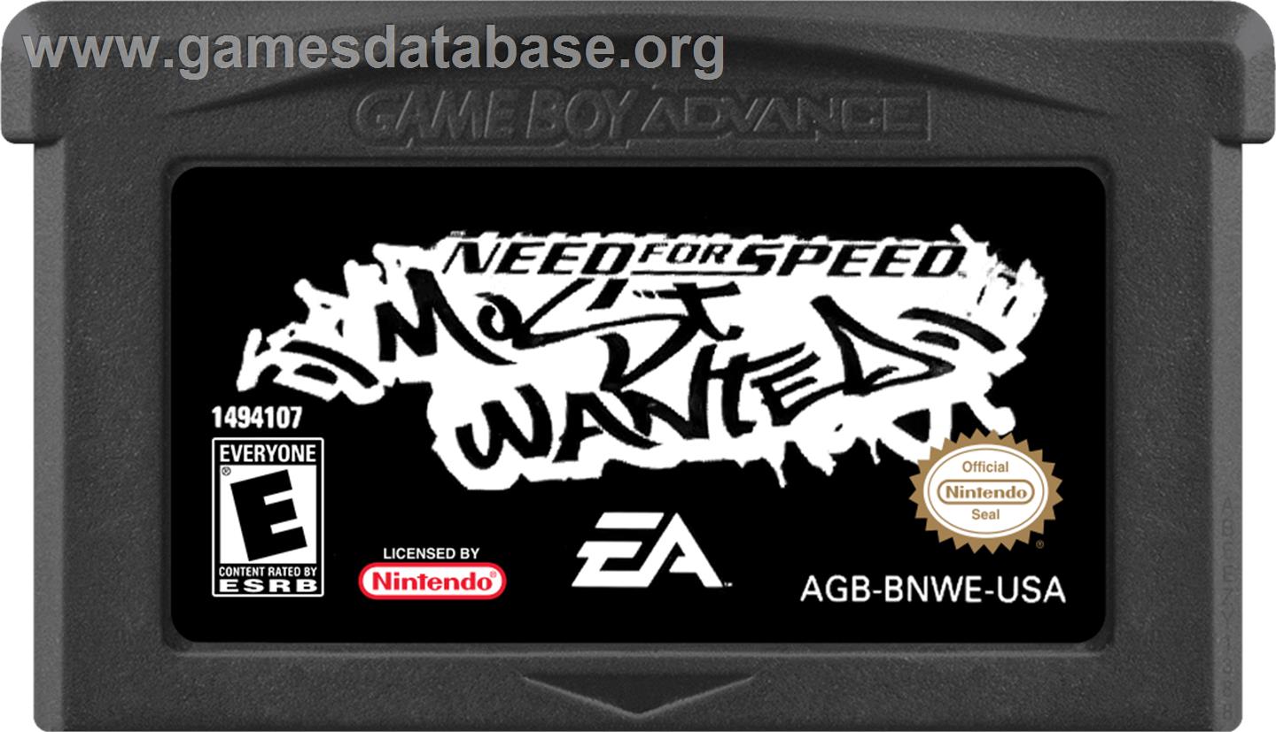 Need For Speed - Most Wanted - Nintendo Game Boy Advance - Artwork - Cartridge