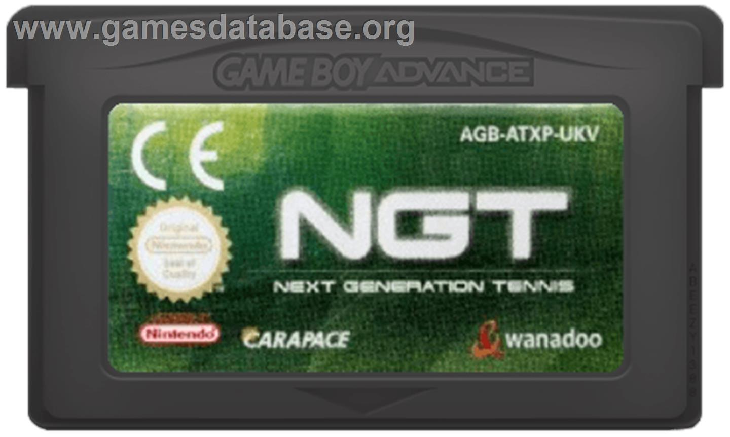 Next Generation Tennis - Nintendo Game Boy Advance - Artwork - Cartridge