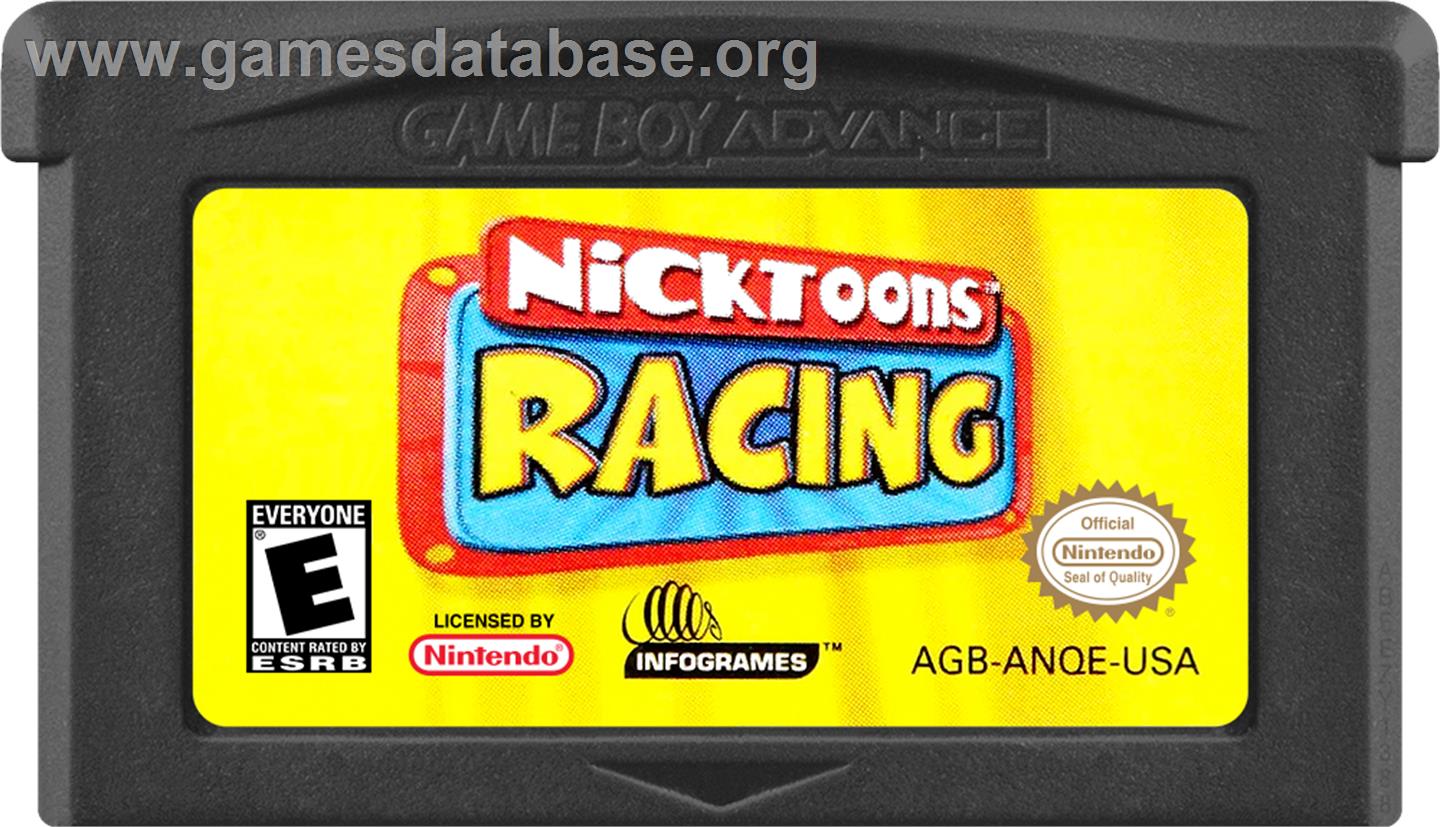 Nicktoons Racing - Nintendo Game Boy Advance - Artwork - Cartridge