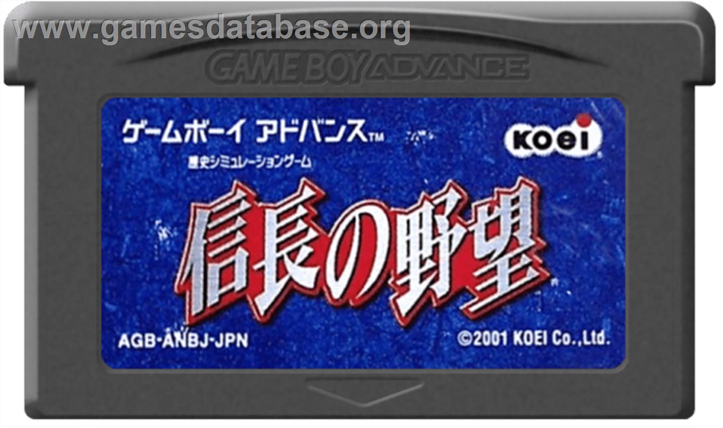 Nobunaga No Yabou - Nintendo Game Boy Advance - Artwork - Cartridge