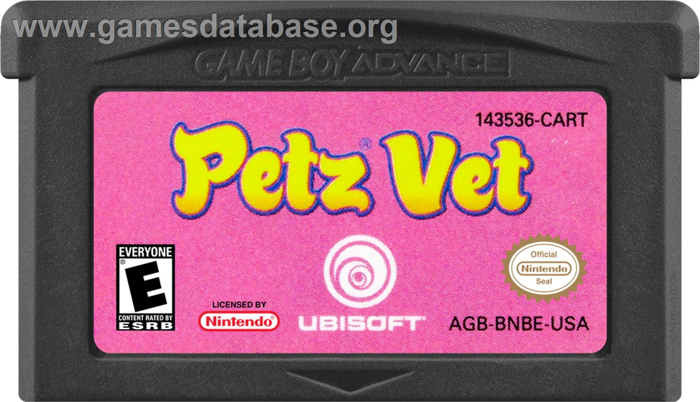 Petz Vet - Nintendo Game Boy Advance - Artwork - Cartridge