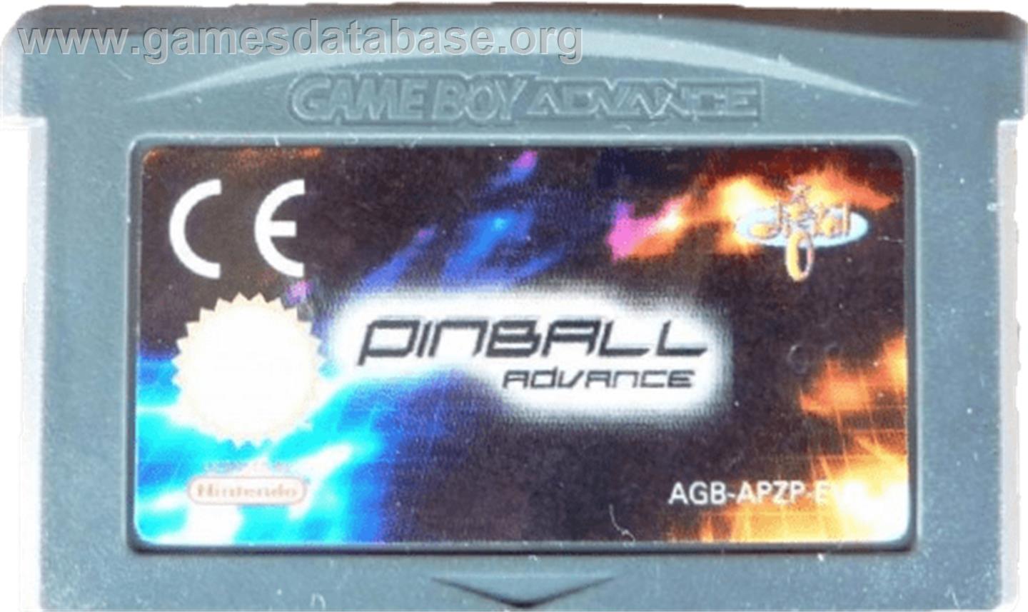 Pinball Advance - Nintendo Game Boy Advance - Artwork - Cartridge